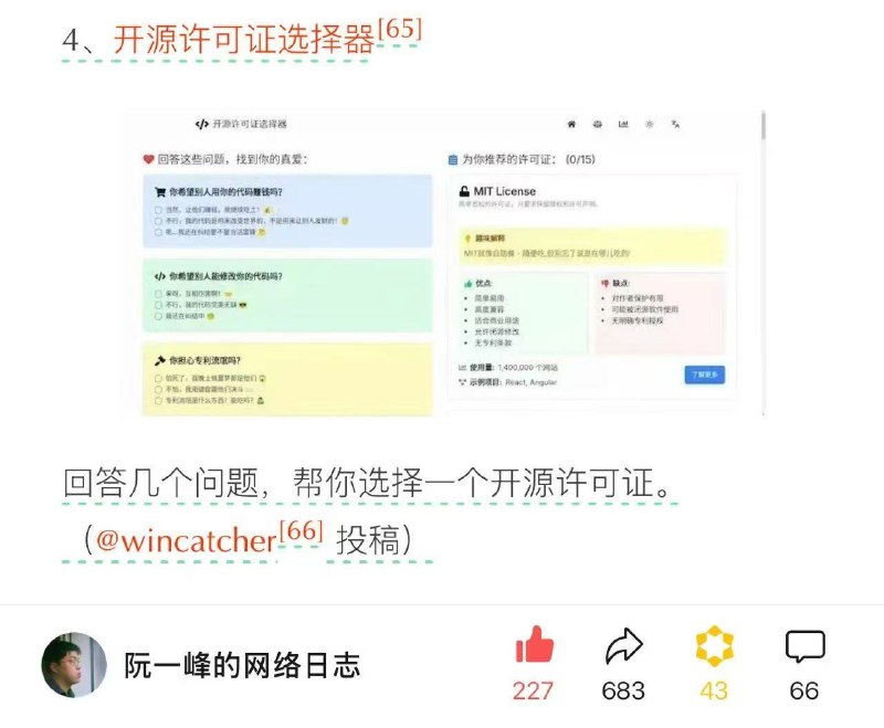 𝙂𝙤𝙤𝙙 𝙉𝙚𝙬𝙨! 第 5 个网站在阮一峰《科技爱好者周刊》发表，感谢支持🙏❶ 