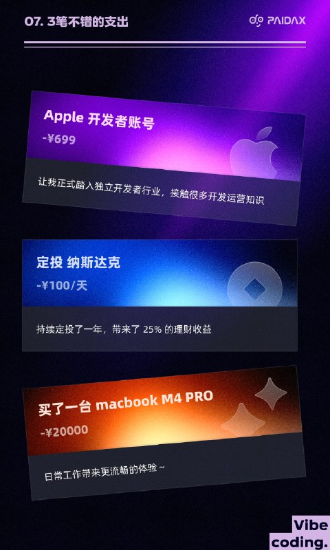 很快又一年过去了，这一年开始接触了独立开发，做了自己的项目，并且取得了不错的成绩