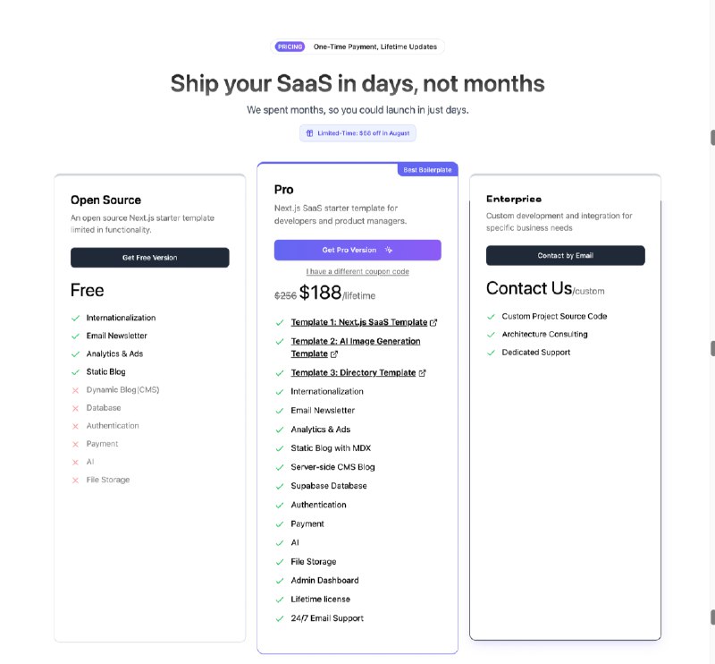 Nexty.dev 的定价管理是怎么设计的？最初想把定价做成可视化管理的动机有几个：1、前端和后端所需要的定价信息是不一样的，所以需要各自维护一个对象，比较麻烦