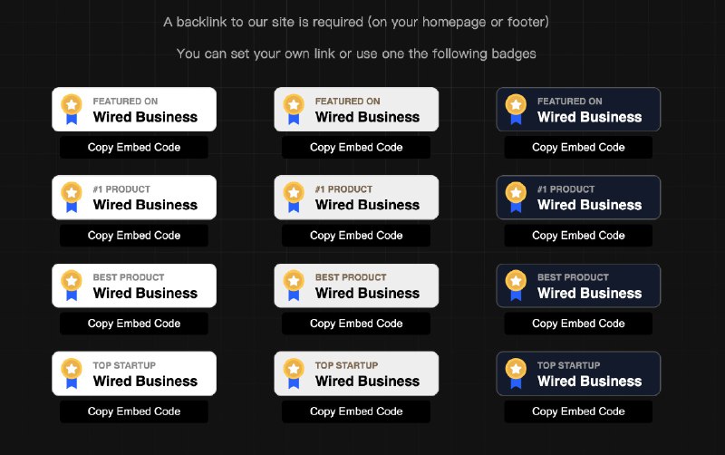 AI导航站早期拉DR的方法在使用免费提交时，要求创建者的网站提供反向链接制作一个Featured标识，可以让客户嵌入在Footer中这种做法很容易换到很多反向链接当然，你的网站也可以先手动提交一部分，把DR做到20+这样就可以启动起来最后，记得多加一些AI Builder的社区，在社区里推广你的导航站，大家互相带反链，DR还是起的很快的