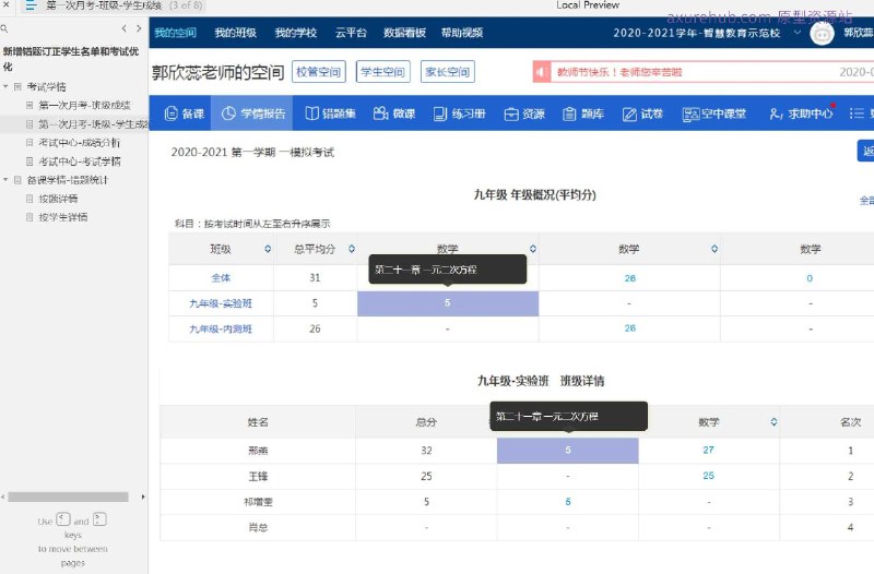 教育行业的教学辅助系统原型，旨在帮助教师和教育机构通过分析学生的错题数据来优化教学计划和提高学生的学习效率