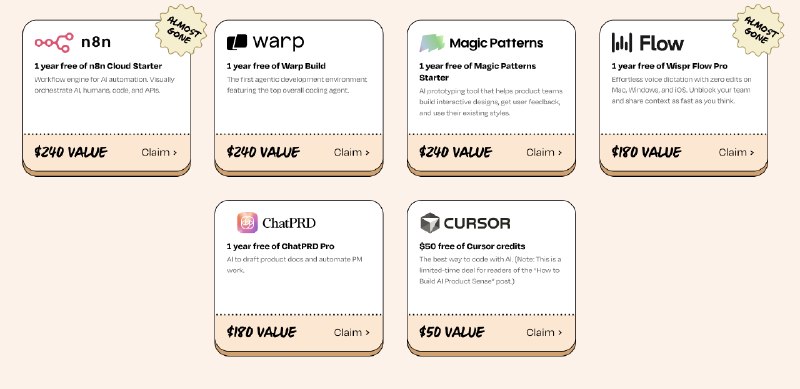 lenny's newsletter 大礼包更新了!加入了很多新的福利，包括一年的supabase pro，google AI pro等，不过是400刀的insider档位独享（图1）对于咱独立开发者而言，还是很划算的，Google AI，supabase，manus，cursor，warp，这些很常用的产品就已经回本了lenny's newsletter 大礼包更新了!加入了很多新的福利，包括一年的supabase pro，google AI pro等，不过是400刀的insider档位独享（图1）对于咱独立开发者而言，还是很划算的，Google AI，supabase，manus，cursor，warp，这些很常用的产品就已经回本了
