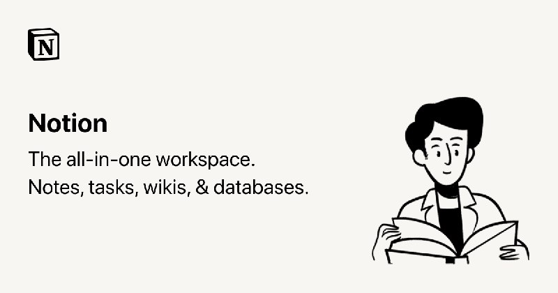 Notion – The all-in-one workspace for your notes, tasks, wikis, and databases.#独立开发的日常 自己搞独立开发，经常遇到需要各种配套辅助，诸如服务器怎么搞、图标怎么搞、公司怎么注册等，把一些不错的独立配套内容收集起来