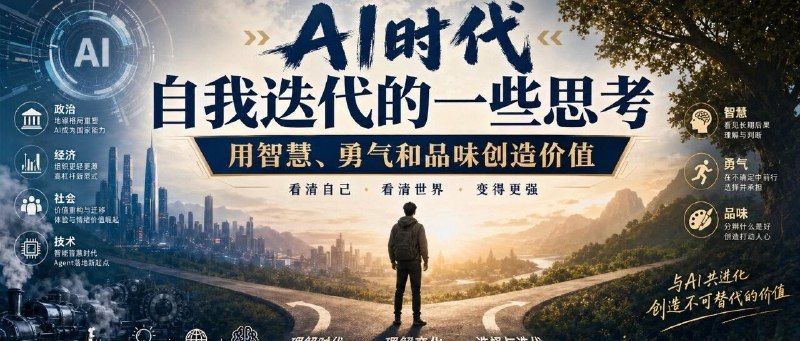 杭州·产品力领航者大会·AI时代迭代思考（格式优化版）不盲目跟风AI工具，不焦虑被替代提升底层思考力、决策力、稀缺价值顺势借力AI，沉淀个人不可复制的竞争力踏实深耕，稳步升级，才是普通人最好的破局方式