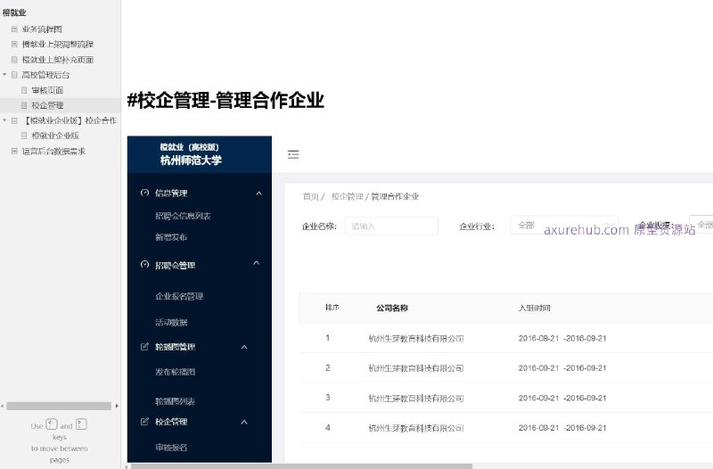 原型项目介绍：这个原型项目名为“橙就业”，是一个旨在帮助高校学生就业和企业招聘的平台