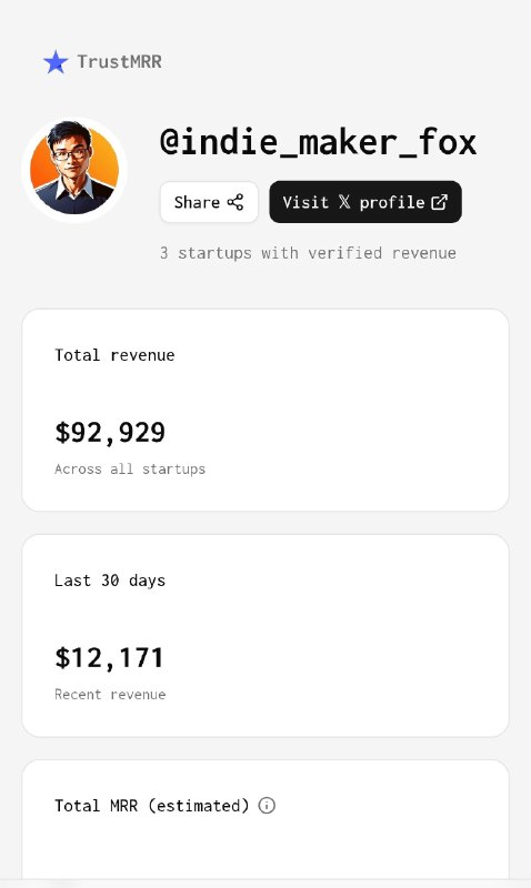 副业独立开发一年半，总收入$90K！感谢❤️副业独立开发一年半，总收入$90K！感谢❤️