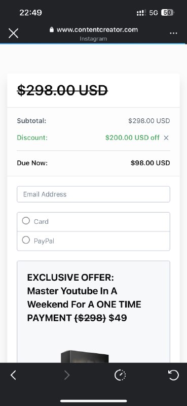 #出海运营秘籍👉@yunying23Ins的APP2web的广告流程比我想的要简洁很多，三步就到付费页面了，不过这个没有注册，直接填邮箱付费#出海运营秘籍👉@yunying23Ins的APP2web的广告流程比我想的要简洁很多，三步就到付费页面了，不过这个没有注册，直接填邮箱付费