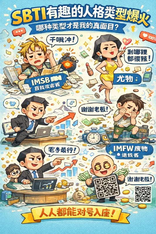 SBTI现象级刷屏，大概是因为定义了很多有趣的人格～～SBTI现象级刷屏，大概是因为定义了很多有趣的人格～～
