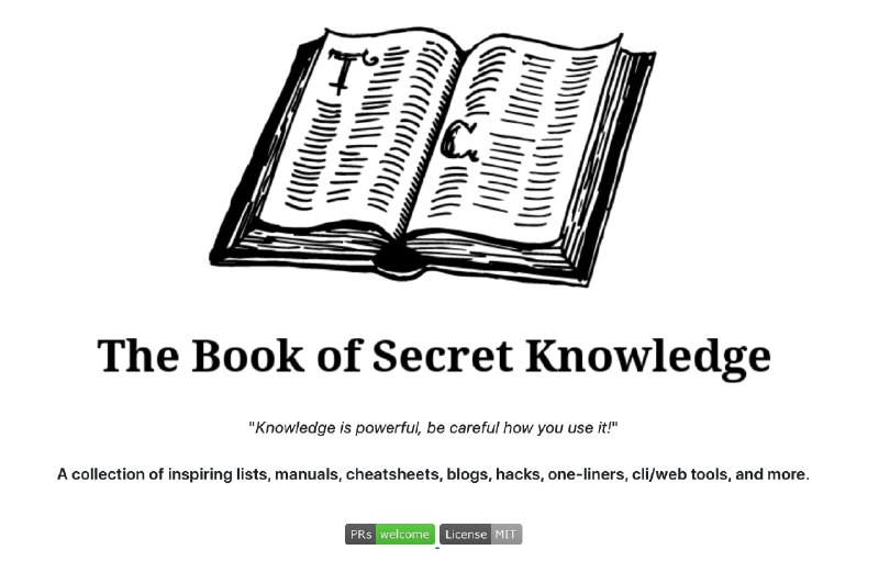 今日开源电子书推荐：-《The Book Of Secret Knowledge》