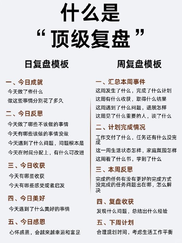真正拉开人与人差距的，不是努力，而是复盘