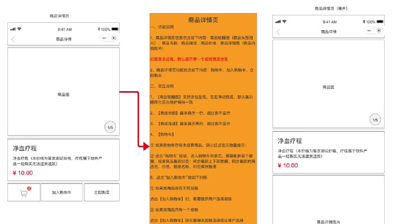 原型目录包括功能架构V1.0逻辑流程梳理设备绑定/连接流程微商城下单支付流程订单数据对接（疗程）流程订单数据对接（实物）流程会员数据对接流程积分数据对接流程商品数据对接流程订单各状态说明积分体系架构梳理以下是原型目录小程序端 v1.1 1、设备 1.1使用指南 1.1.1使用指南详情 1.2在线咨询 1.3微商城 1.3.1商品详情页 选择规格 1.3.2购物车 1.3.3确认下单 1.3.4支付 1.3.5支付结果 1.4数据监控 1.5设备管理 1.5.1添加设备 蓝牙搜索 扫码搜索 1.5.2设备详情 1.5.3解除绑定 1.6我的疗程 1.6.1疗程详情 1.6.2疗程切换 1.6.3更多疗程 2、圈子 2.1发帖 2.2详情 评论 点赞 转发 3、我的 3.3积分管理 积分规则 3.4基本资料 选择病史 3.5关于我们 Web后台端 v1.0 订单管理 订单列表v1.0 订单详情（待付款） 订单详情（待发货） 订单详情（已发货） 订单详情（已完成） 订单详情（退款中） 订单详情（已关闭） 商品管理 商品列表v1.0 会员管理 会员列表v1.0 会员详情 会员详情（编辑） 设备管理 积分列表v1.0 代理商管理 新增 编辑 详情 v1.1 1、订单管理 1.1订单列表 1.2代发货列表 1.2.1发货商品详情 1.3待退货列表 1.3.1退货审批 2、文案管理 2.1使用指南 新增/编辑 2.2积分规则 2.3关于我们 2.4退款退货理由 3、圈子管理 3.1发帖/编辑 4、疗程管理 疗程列表 5、基础设置 5.1积分设置 5.2订单设置 5.3预警设置 5.4圈子设置