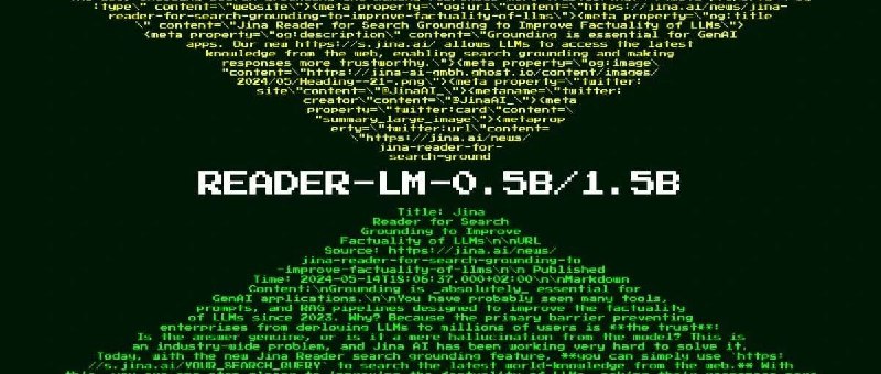 Reader-LM：将原始HTML转换为干净Markdown的小型语言模型推上 15w 曝光，公众号也有 6000 阅读了