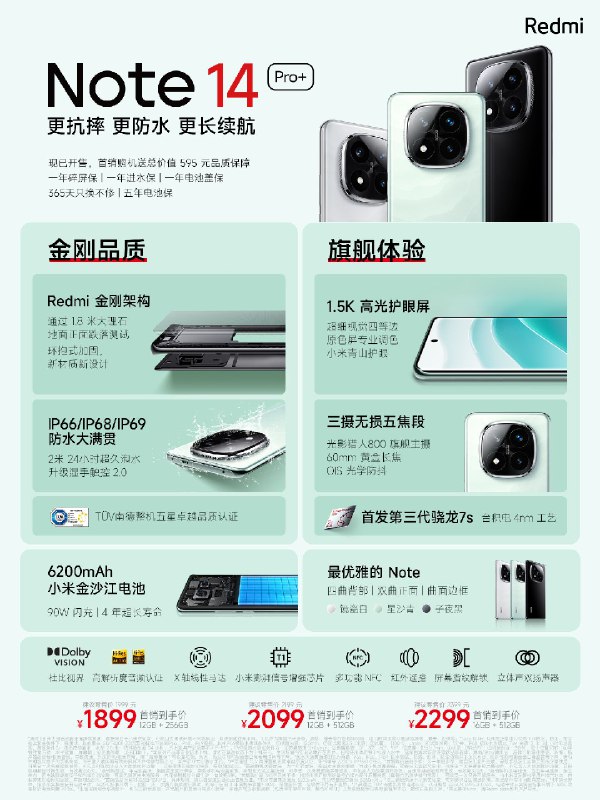 刚在看红米发布会，一千多块的Note14系列，品质绝对是越级的，它除了没有无线充电，各个方面都很能打，让我有一种感慨…我在北京上海生活久了，朋友、前同事都爱买旗舰机顶配，等我到大理旅居，发现小年轻都是1000-3000的机子，如果是苹果控，会考虑买当前机型-2到-3的二手机