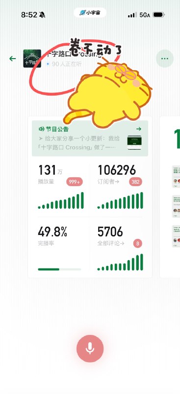 五一假期的早上8点钟，都还有90人在听「十字路口」，你就评评理吧，这么勤奋好学卷天卷地的民族，你long不long China？