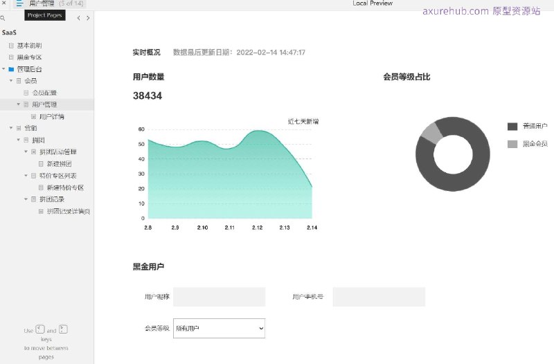 原型项目介绍：这个原型项目是一个SaaS（软件即服务）平台，专为会员管理和营销活动设计，旨在帮助企业更有效地管理会员信息和开展促销活动