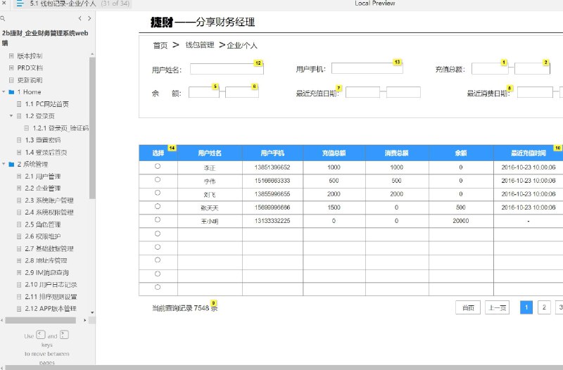 这个原型项目是“2b捷财_企业财务管理系统web端”，它是一个面向企业财务管理的在线系统