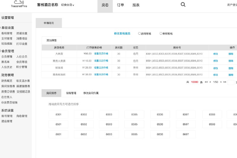 原型目录涉及云系统商户登录 注册 企业注册资质信息提交页 基础设置管理 index 添加客栈酒店 修改客栈信息 支付管理 消费项目管理 短信模版 渠道设置管理 打印设置 网页打印预览 会员管理 入住会员 黑名单 会员等级 积分设置 入住历史 房态管理 房态管理 订单管理 订单管理 网销管理 分销门店资料 网销渠道管理 房源管理 添加房源 查看房源 修改房源 分销渠道管理（直连分销平台） 主账号系统设置 部门管理 角色管理 新增角色 编辑角色 账号管理 酒店管理 查看酒店／客栈 修改酒店 操作房型 新增酒店／客栈 日志管理 财务管理 财务概览 收支流水表 交接班记录表 房间销售表 渠道销售表 房费日销售表 非房费日销售表 在住客人报表 报表管理 报表服务管理等页面更多更多原型下载文件后预览及操作
