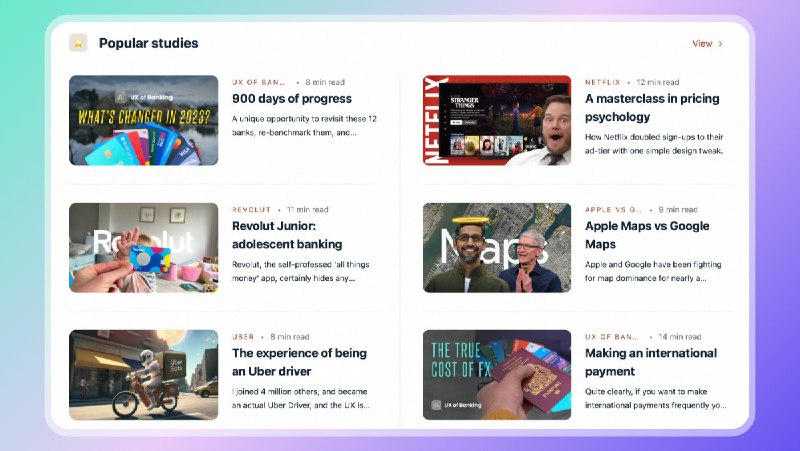 #工程师学习 推荐一个用户体验设计研究的案例网站「Built For Mars」，里面有 60 多个用户体验案例，有成功的案例也有失败的，分析得很详细，很适合工程师、产品、交互同学一看