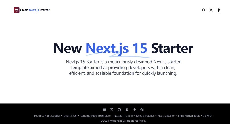 0集成的 Next.js 启动模板升级到 Next.js 15 了