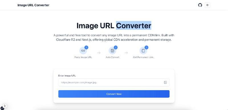 开源一个小工具，输入一个图片地址，就能自动把图片上传到 CloudFlare r2，然后返回一个全球可访问的地址