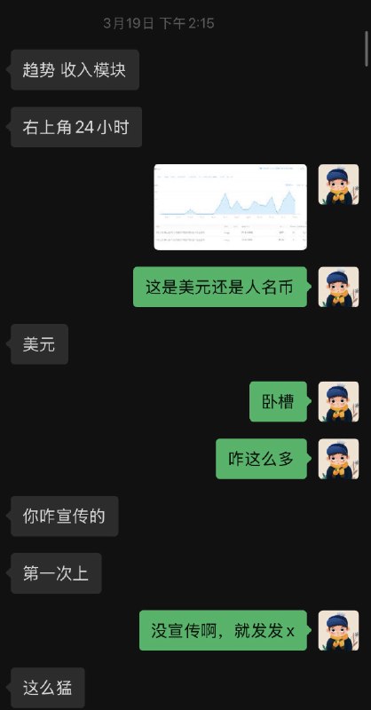 突然翻到 3 月 19 号， 那天 Para 翻译上架 24 小时不到，就赚到 209 刀
