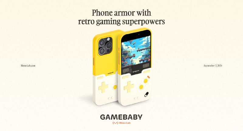 这两天大家看到的 GAMEBABY 手机壳就是我们共创平台@BitmoLab 的第二款产品，这次直接开启海外预定了