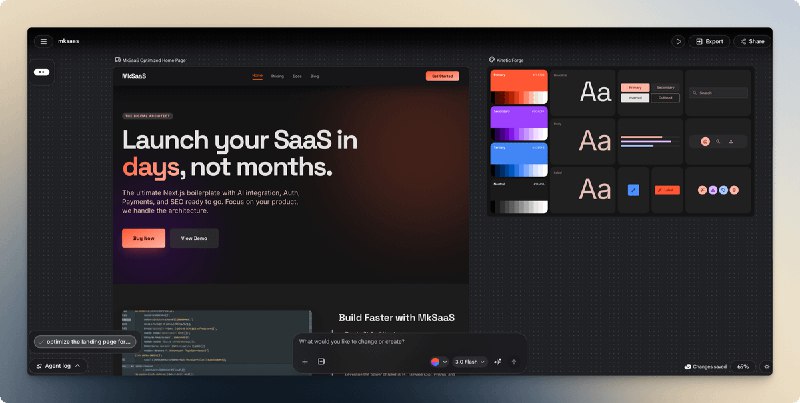 Google Stitch 新版本还真不错你可以把你的网站发给它，让它重新给你设计下对我这种不懂设计的人来说，它的设计总是大胆的有的时候，设计大胆不随流，没准转化率更高