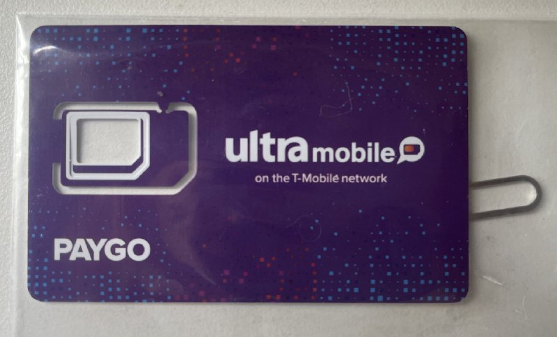 我的第一张美国电话卡，没啥研究，直接淘宝上买了个方便好用的 - Ultra Mobile 紫卡原生电话卡，实体号码，非虚拟卡，月租 3 美元