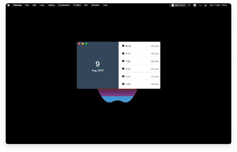 #工程师工具 最近开始关注电脑用眼过久提醒我休息的软件，找到一个免费好用「Just Focus 2」，也是一个简单的番茄工作法计时器，支持快捷键，在需要休息的时候，用出现一个全屏的视图，防止你忍不住干活，同时也提供每日的统计数据，方便回顾，有类似诉求同学可以试试