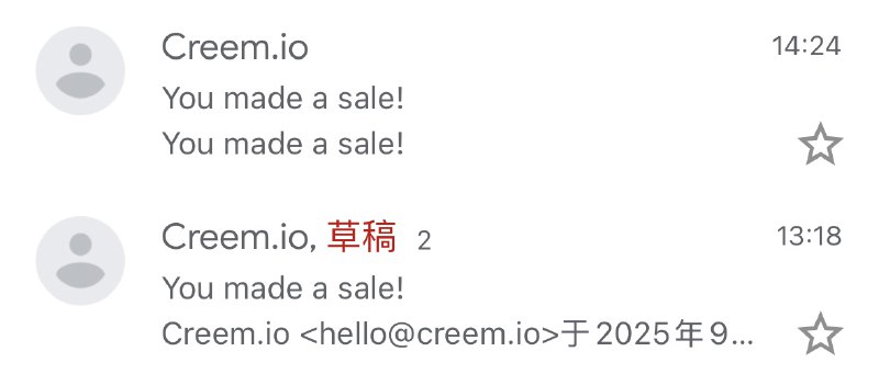 之前教接网站支付，用creem的方法，发到不同平台，都爆了