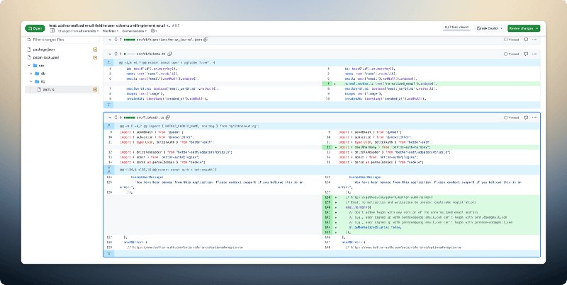 MkSaaS模板进展：支持email校验以防滥用为防止使用Gmail别名等手段反复注册薅羊毛，所以email自定义校验特别重要，现在MkSaaS模板默认支持，实现方案不超过10行代码原理：user表会新增字段normalized_email，如果abc@gmail.com已经注册了，那abc+d@gmail.com和ab.c@gmail.com就都没法再注册了这个实现方案很简单，不超过10行代码，我之前就分享过
