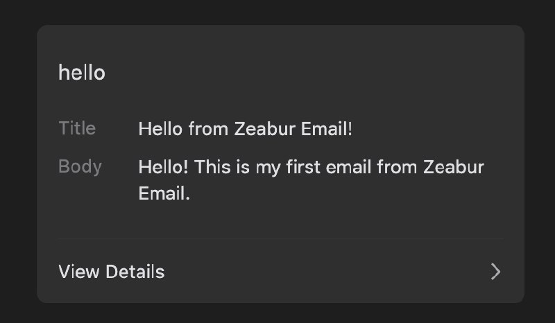 zeabur了新出 email服务，接入和使用都很丝滑简单，几分钟就搞好了，就是dns记录要手动粘，没有一键配置有点麻烦看起来好像是免费用，每日100封，每月3000封的额度，没有限制domain的数量，不过也没有找到充钱和购买额度的地方，拿来给小型网站用用还是挺不错的zeabur了新出 email服务，接入和使用都很丝滑简单，几分钟就搞好了，就是dns记录要手动粘，没有一键配置有点麻烦看起来好像是免费用，每日100封，每月3000封的额度，没有限制domain的数量，不过也没有找到充钱和购买额度的地方，拿来给小型网站用用还是挺不错的
