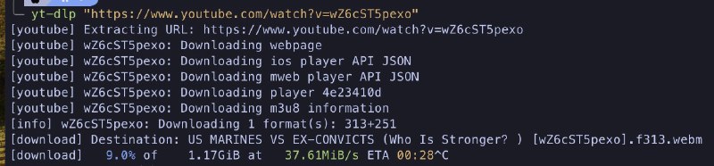 最方便快捷下载 Youtube 视频的方式是什么？1 我一直在使用 yt-dlp 这个库