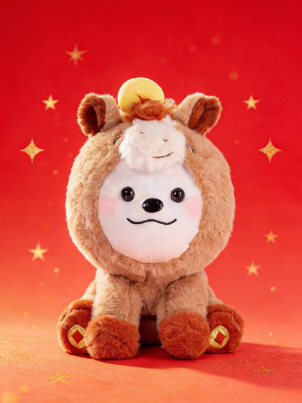 #出海运营秘籍👉@yunying23马年金小獴《以獴为马》和《金山赤兔》两款主题玩偶正式亮相，祝大家马年马到成功