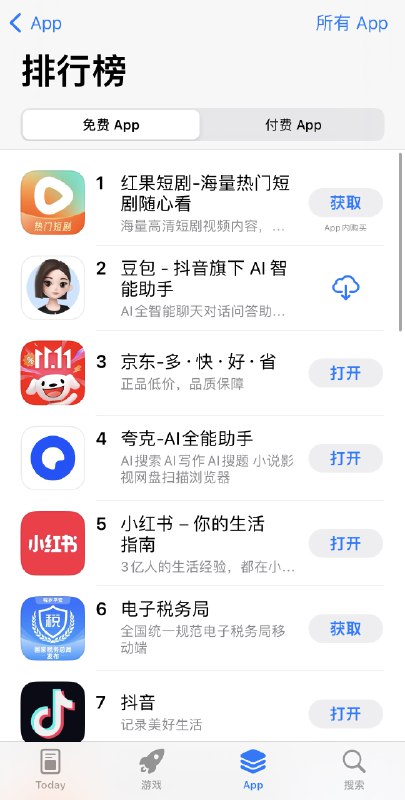 杨笠事件对京东根本没影响啊，京东冲到App Store总榜第三了，就说男人不至于那么玻璃心吧