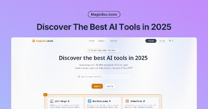 MagicBox.tools | Discover the best AI tools in 2025有个导航站 