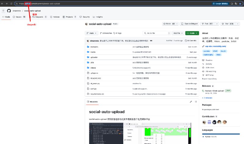 github 上优秀开源项目看不懂怎么办？github 作为全球最大的代码托管平台，上面有无数优秀的开源项目，但是当我们找到一个优秀开源项目想要学习，但是又看不懂怎么办？现在不妨把这个仓库地址丢到 deepwiki 中试试，地址：