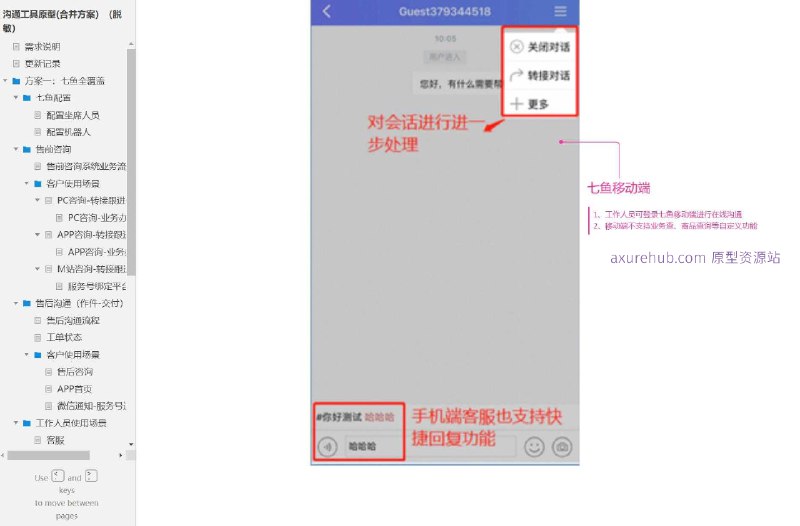 原型项目介绍项目名称： 沟通工具原型（合并方案）所属行业： 客户服务与支持行业项目目标： 提供一个全面的客户沟通解决方案，以提高客户服务效率和满意度