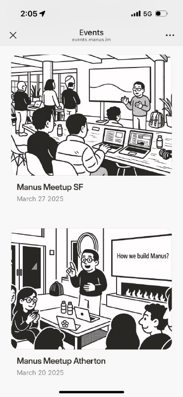 不知不觉，Manus 已经办了这么多 meetup 了呀！