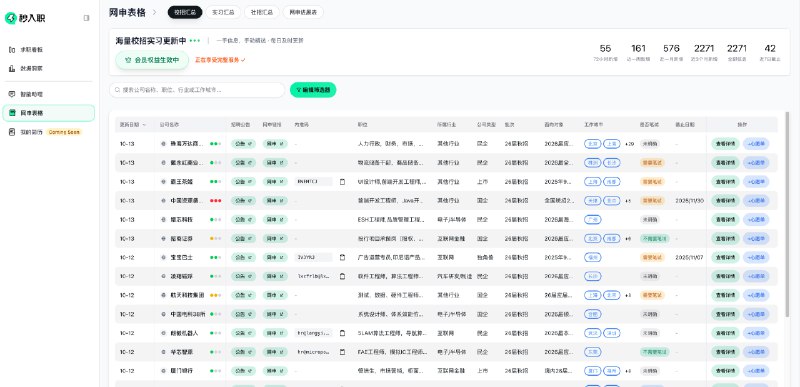 这阵子在折腾「秒入职」，加了两个功能：求职跟踪 + 数据洞察