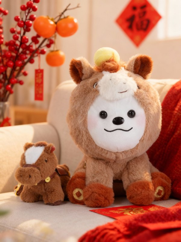 #出海运营秘籍👉@yunying23马年金小獴《以獴为马》和《金山赤兔》两款主题玩偶正式亮相，祝大家马年马到成功