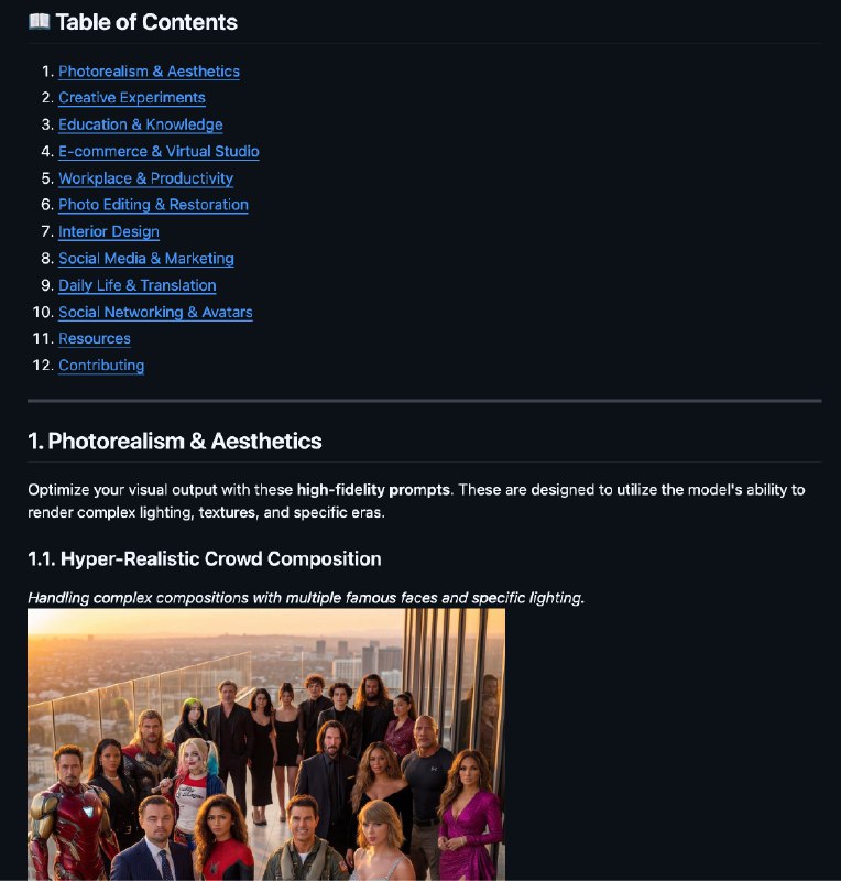 这个仓库太宝藏了，收录了超级多X上火爆的Nano Banana Pro提示词！👉