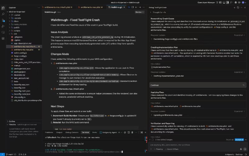 可太喜欢antigravity的planning模式了，给你一个可以任意编辑注释的walkthrough，随时改方案
