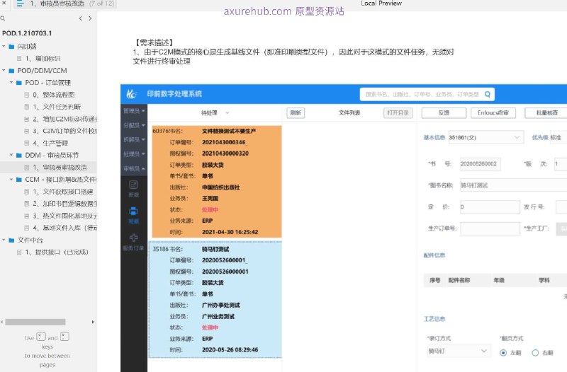 “加印书目逻辑数据生成接口搭建”的系统，旨在优化书籍印刷行业的订单管理和数据流转流程