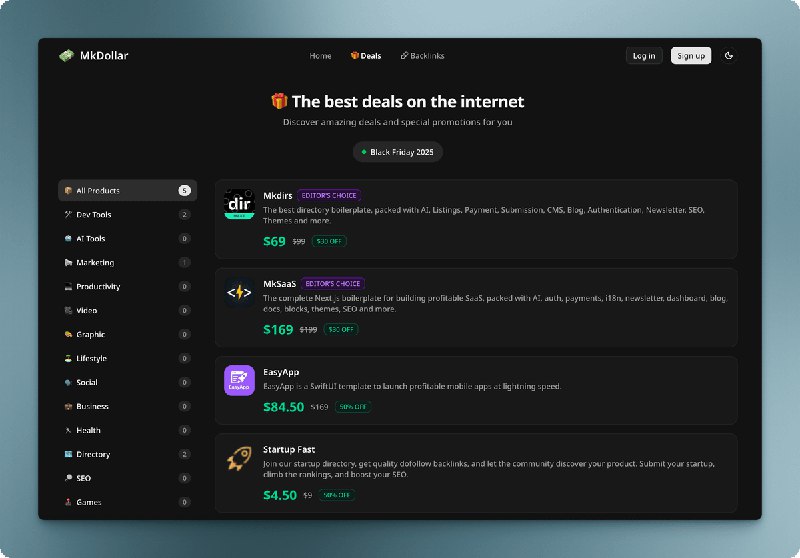 大家感恩节快乐，MkDollar网站今天内测上线啦！网址：MkDollar.comMkDollar的含义就是挣美刀，目前已完成的功能有：功能1：用户可以在后台提交自己的产品，查看产品的DR值、流量趋势和分布，将来会支持监控DR变更发送通知等功能