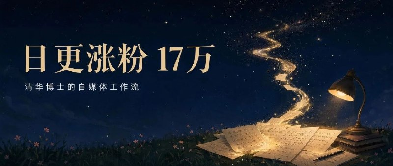 #出海运营秘籍👉@yunying23日更涨粉 17万，清华博士的自媒体工作流这是 YouMind 第一篇用户故事