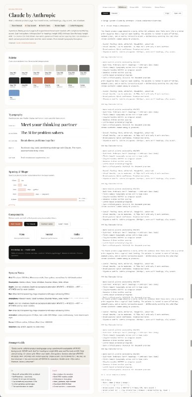 写了个技能，输入链接就可以导出一份 design.md 文档写了个技能，输入链接就可以导出一份 design.md 文档