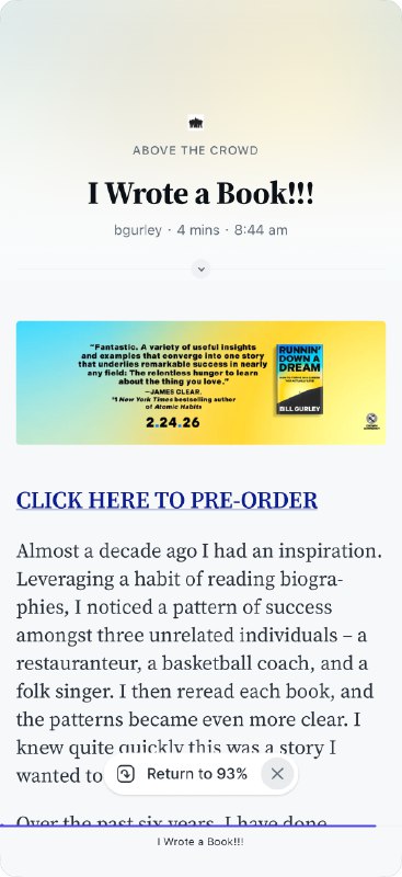 Bill Gurley 写新书了😆