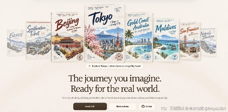 让 AI 客户端按天排出可执行的旅行路线，并输出带地图、可分享的图文旅行手册