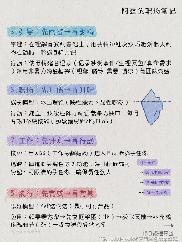 【做事顺序对了📈升职快3倍！】“你加班做PPT到凌晨3点，同事准时下班却拿了年度优秀员工？不是他比你努力，而是你把顺序全！搞！反！了！👉 当你还在为需求细节和同事争得面红耳赤（先求异❌）👉 当你憋大招想一鸣惊人结果方案过时（先完美❌）👉 当你拼命讨好领导却忘了补能力短板（先升职❌）高手早已看透：职场是顺序游戏，顺序错了，努力白费！破防的快来学习这12条黄金顺序⬇️照着做！让领导追着你问： ‘你怎么突然开窍了？！’（第5条‘升值→升职’直接让我涨薪30%🔥）”💬 你曾因顺序颠倒吃过什么亏？A 沟通先反驳→被同事拉黑B 执行先完美→错过deadlineC 升职没准备→竞聘陪跑﻿@